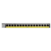 NETGEAR GS116LP - Přepínač - 16 x 10/100/1000 (PoE+) - desktop, Lze montovat do rozvaděče, pro přip GS116LP-100EUS