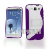 Silikónový obal Samsung Galaxy S III – S Line Stand – fialová