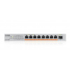 Zyxel XMG-108 8 Ports 2,5G + 1 SFP+, 8 ports 100W total PoE++ Desktop MultiGig unmanaged Switch XMG-108HP-EU0101F
