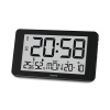 HAMA Digitálne hodiny Kuba, DCF, teplomer/hygrometer, čierne - 00222215