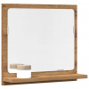 vidaXL Kúpeľňová skrinka dub artisan 40x11x37 cm kompozitné drevo - Hnedá - 238185-250886