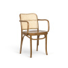 PAGED Classic B-8114 Seat Wood Back Caned Farba dreva: buk morený, Čalúnenie: dyha
