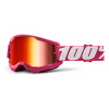 100 Okuliare STRATA 2 100% Fletcher zrkadlové červené plexi