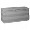 vidaXL Záhradný úložný box sivý 117x45x56 cm