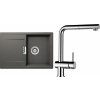 Set Schock S6-9 (dřez Mono D-100S Silverstone + baterie Epos.120 Chrom)