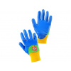 CXS Rukavice DRAGO, dětské, máčené v nitrilu, modré Velikost: 5