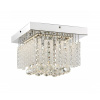 Globo 68396-12 LED prisadené stropné svietidlo Mathilda 1x12W | 840lm | 4000K - chróm, priehľadný krištáľ
