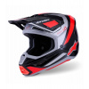 Prilba SUPERTECH S-M7 RISE, ALPINESTARS (čierna/strieborná/červená fluo) 2026 XS