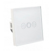 WIFI STMIEVATEĽNÝ SKLENENÝ DOTYKOVÝ VYPÍNAČ WHITE