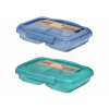 Sistema Delený desiatový box Ocean Bound Small Split s 2 oddielmi 350 ml, mix farieb