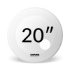Evans EQ3 Resonant Coated Bass White Priemer blany: 20