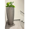 Kvetináč CITY, sklolaminát, výška 100 cm, betón design, sivý