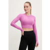 Tréningové tričko s dlhým rukávom adidas by Stella McCartney TrueStrenght fialová farba, JJ1644 M