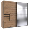 MID.YOU SKRIŇA SO ZRKADLOM, farba duba, číra, 225/210/64 cm - Online Only spálne - 001787040014