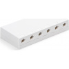 Keline zásuvkový box, Cat 5E, povrchový, osadený s 6xKEJ-C5E-U-TL