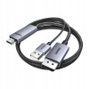 UGREEN Kábel v opletení DisplayPort pre HDMI 4K 60Hz 2m k počítaču