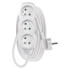 EMOS SK s.r.o. Predlžovací kábel 3 m / 3 zásuvky / biely / PVC / 1 mm2 - P0313