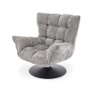Halmar HAGEN relaxačné kreslo (otočné a hojdacie), sivá