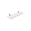 Nimco BORMO polička s ohrádkou 30x11cm chróm/extra číre matné sklo BR 11091BX-30-26