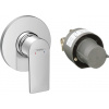 Hansgrohe Rebris E, páková sprchová batéria, súprava so základným telesom, chrómová, HAN-72658000