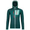 ORTOVOX FLEECE GRID HOODY mikina W dark pacific - M, dgn