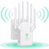 ZOSILŇOVAČ SIGNÁLU WIFI REPEATER 1200 Mb/s VYSOKÝ VÝKON - 6 ANTÉN