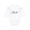 Detské body dlhý rukáv BIO I love you