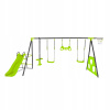 Kovové detské ihrisko Małpiszon s hojdačkami, šmýkačkou a basketbalovým košom, nosnosť 90 kg