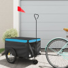 Vozík za bicykel, čierno modrý 30 kg, železo-ForU-94100