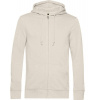 B&C | Inspire Zipped Hood, Pánska mikina s kapucňou, biela krémová off, S