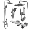 Sprchový set REA HELIX Nickel Brush INOX
