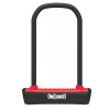 Zámok ONGUARD podkova 115x230x11 mm, červená, 2 kľúče, držiak