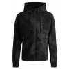 Pánske mikiny BOSS Zip-Up With Decorative Reflective Artwork - Čierny (XXL)