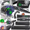 Spalovací dúchadlo Wuber 4,4 kg (BENZÍNOVÝ fúkač 1600W ZÁHRADNÝ NA LÍSTIE 50L VYSÁVAČ DRVIČ + OLEJ)