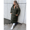 Dámska dlhá zimná bunda zelenej farby, ty3760-XL XL