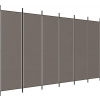 vidaXL 6-panelový paraván antracitový 300 x 200 cm látkový