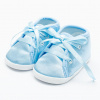 Dojčenské saténové capačky New Baby modrá Farba: Modrá, Veľkosť: 6-12 m