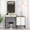 Toaletný stolík Lizbon 544 - Walnut, White