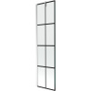 Mexen Next vaňová zástena jednokrídlová 50 x 150 cm, čierny vzor, chróm - 895-050-000-00-77-01