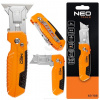 Zavírací nůž Neo Tools 63-708 s vyměnitelnou trapézovou čepelí a škrabkou