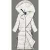 Dámska dlhá zimná bunda AG3-3038 light beige - Ann Gissy XL