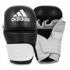 Tréningové rukavice ADIDAS Grappling MMA - čierna/biela XL