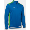 Joma Mikina CAMPUS II SWEATSHIRT 1/2 ZIPPER ROYAL-GREEN FLUOR Veľkosť: 4XS