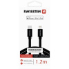 Swissten 71526201 USB-C / LIGHTNING MFi, 1,2m, černý