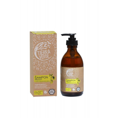 Tierra Verde Brezový šampón - Citrónová tráva 230ml, na suché vlasy
