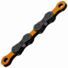 Reťaz KMC DLC 12 oranžová/čierna v krabici 126 článkov