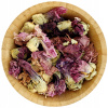 Sušené kvety Malva ružová 1 kg Jedlé kvety - Alcea rosea - Bylinný dvor