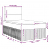 vidaXL Boxspring posteľ s matracom krémový 120x200 cm látka - Krémová - 157504-92406