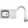 Set Sinks N130 (dřez Classic 760 V 0,5 mm, matný + baterie Arco Celonerezová)