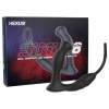 Nexus Simul8 - vibračný krúžok s anál dildo (čierny)